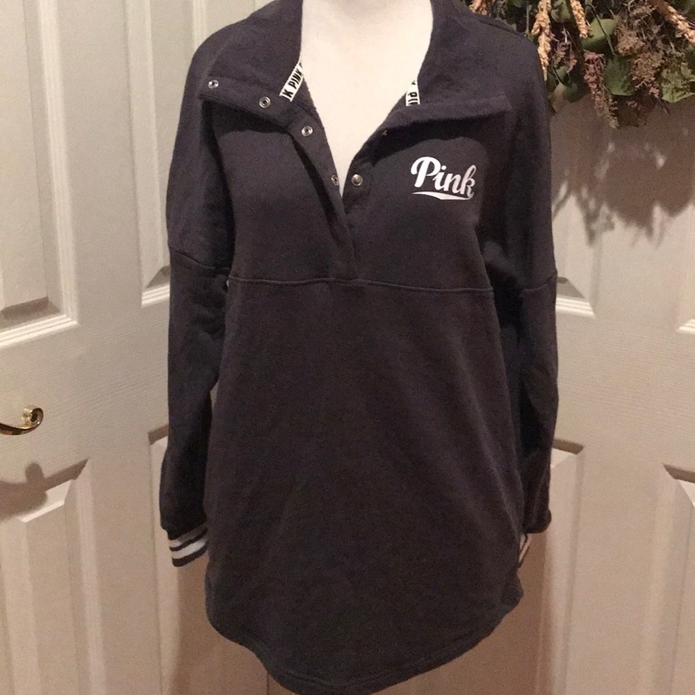 Gray Victoria's secret 1/4 snap pullover